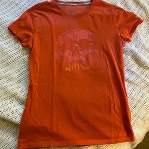 Nike running dri fit sz Small coral/orange